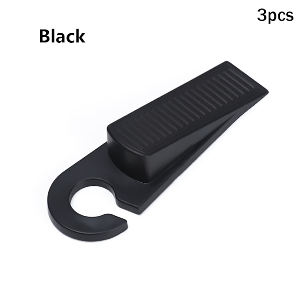 1/3pcs Door Stopper Guard Block Black 3pcs