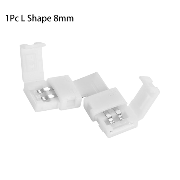 1/5/10pcs Led Strip Connector 2pin 8mm 10mm 1pc L Shape