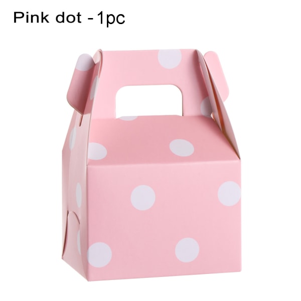 1/5pcs Dot Handbags Candy Box Gift Wrapping Pink Dot-1pc