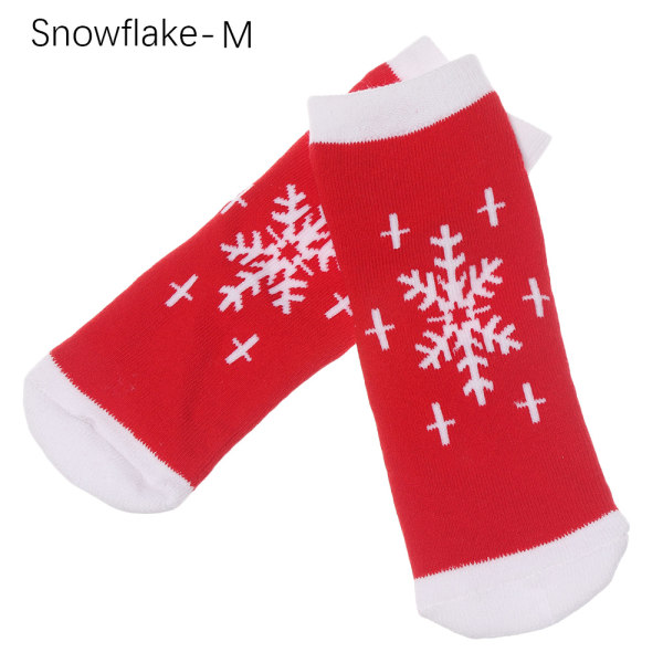 1 Pair Christmas Socks Baby Girls Cotton Snowflake-m