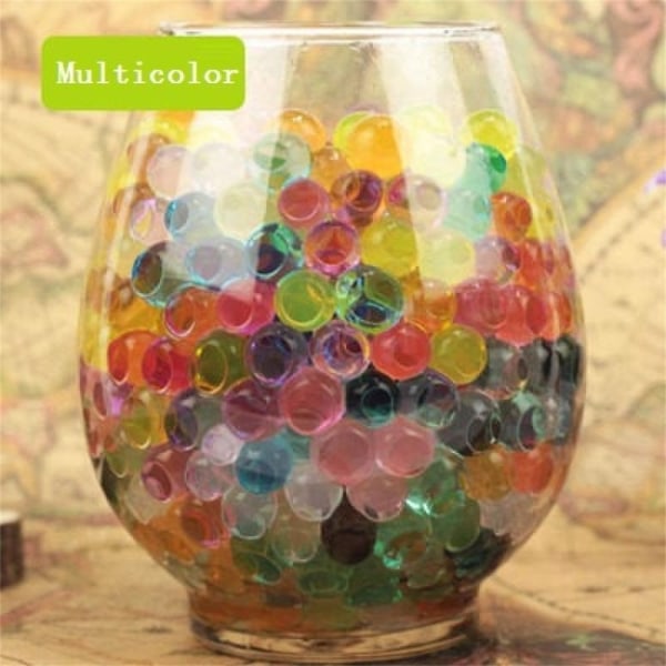 1000pc/bag Crystal Soil Water Beads Mud Magic Jelly Balls Multicolor