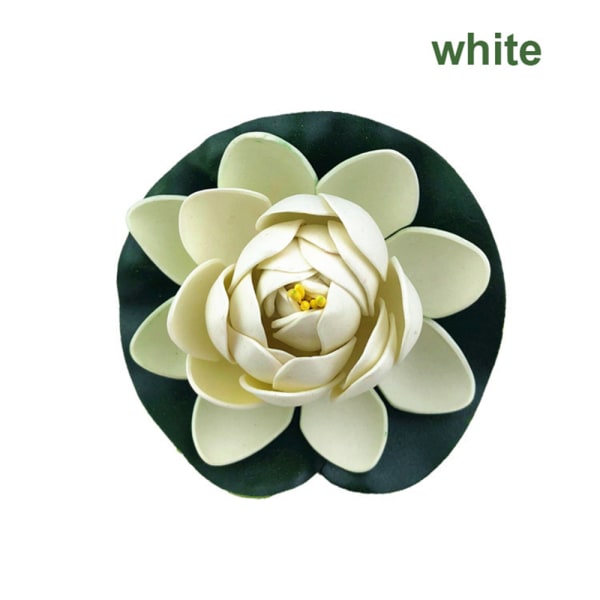 10cm Artificial Flower Fake Plants Lotus White