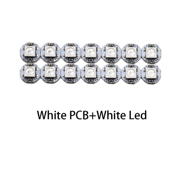 10pcs 4-pin Led Chip Ws2812b Beads Smd 5050 Rgb White Pcb