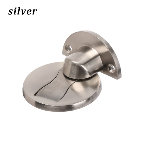 1pc Door Stopper Stop Holder Catch Silver