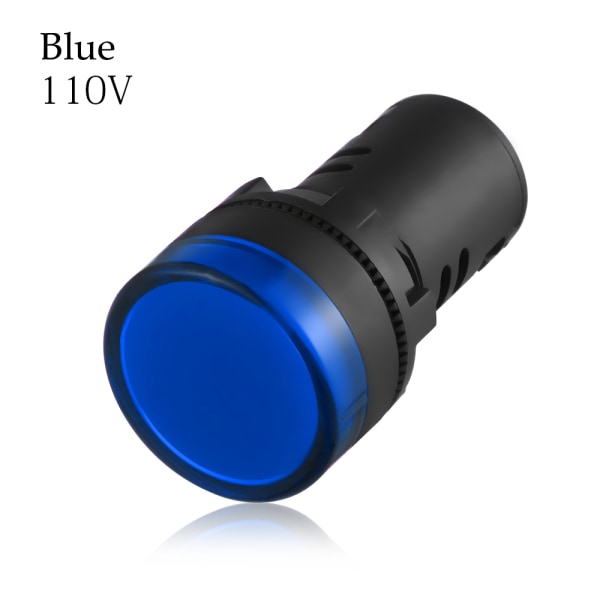 1pc Led Indicator Pilot Light Signal Lamp 22mm Blue 110v