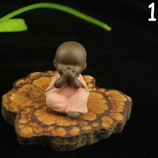 1pc Small Monks Figurine Tea Pet Buddha Statue 1