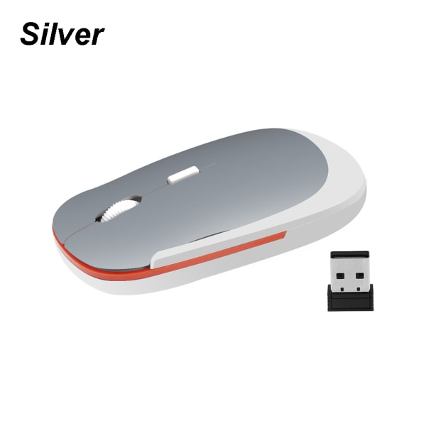 2.4ghz Wireless Mouse Mice Usb Receiver Silver