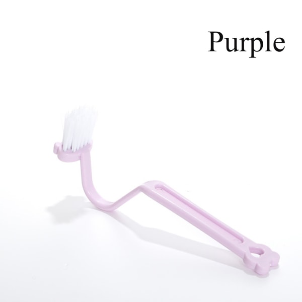 2pcs Cleaning Brush Bathroom Cleaner Toilet Purple