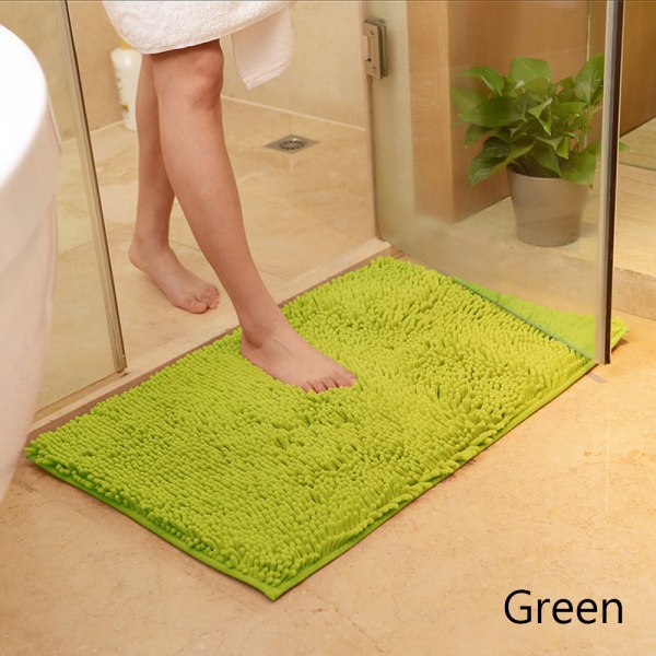 40*60cm Bath Mat Bathroom Carpet Doormat Green