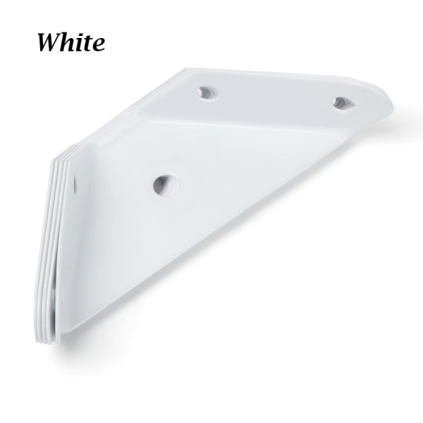 5pcs Furniture Corner Brackets Angle Code Fixed Support White