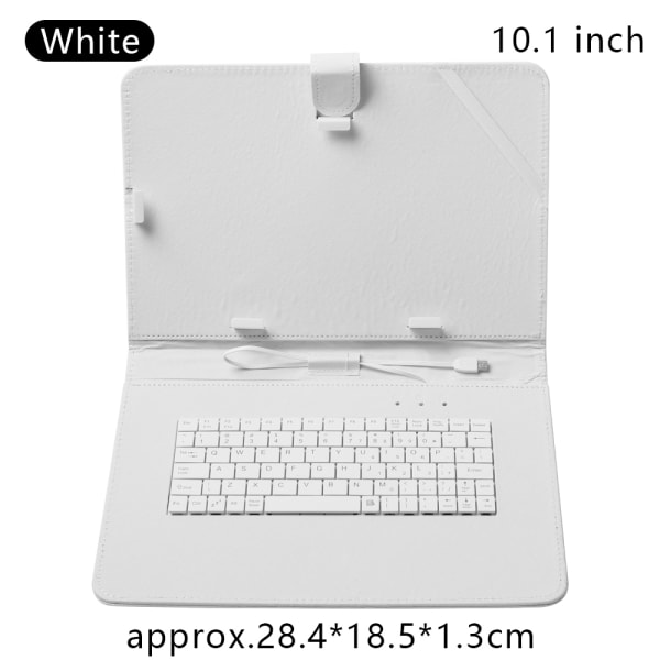 7/9.7/10.1 Inch Usb Keyboard Smart Case Pc Protective Shell White 10.1inch
