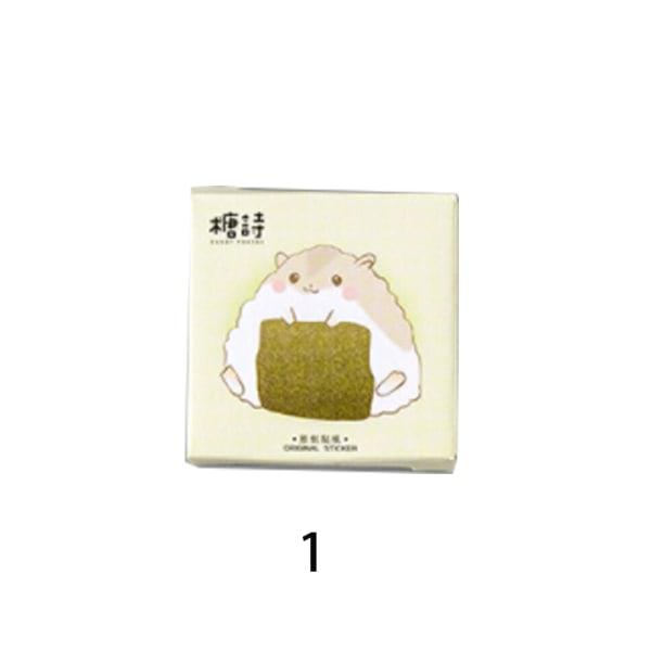 90 Pcs/lot Paper Sticker Hamster Cat White Bear 1