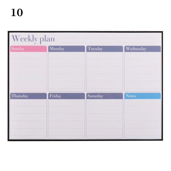 A3 Magnetic Weekly Schedule Erase Board Refrigerator Stickers 10