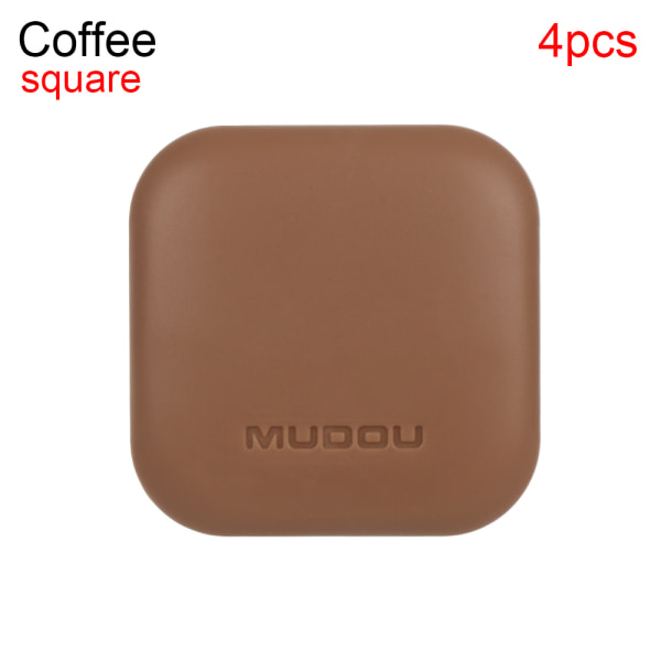Anti-collision Pads Door Stopper Handle Bumper Coffee 4pcs