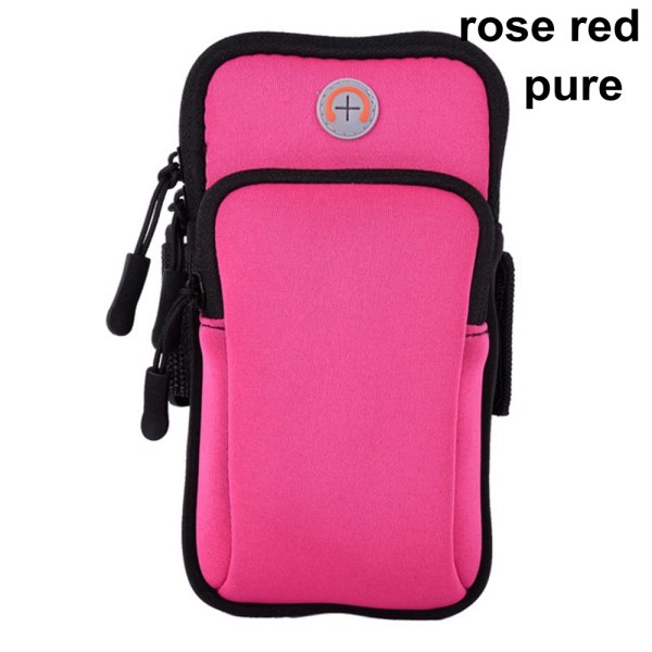 Armband Bag Phone Pouch Sports Rose Red Pure