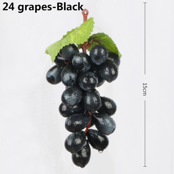 Artificial Grapes Fake Fruit Food Mini Simulation Raisin Black 24