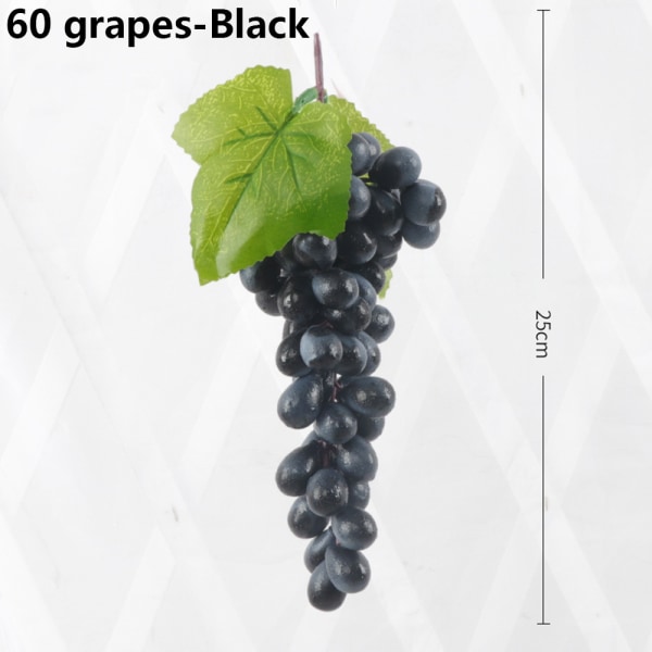 Artificial Grapes Fake Fruit Food Mini Simulation Raisin Black 60