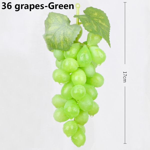 Artificial Grapes Fake Fruit Food Mini Simulation Raisin Green 36