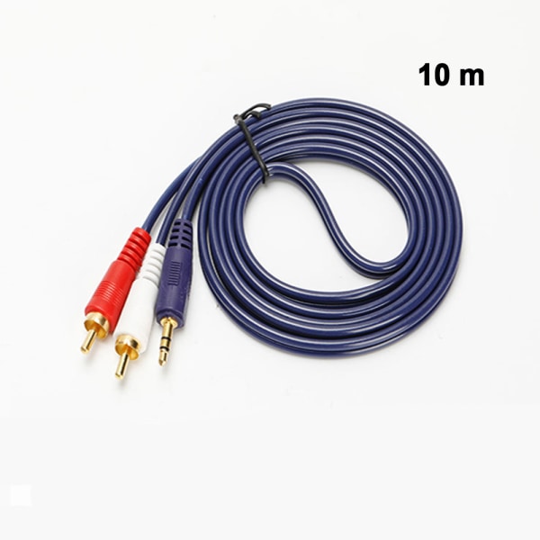 Audio Cable 3.5mm To 2 Rca Converter Plug 10m