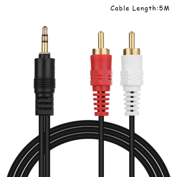 Audio Cable 3.5mm To 2 Rca Male 5m (16.4ft)