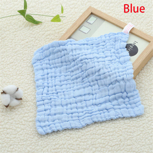 Baby Handkerchief Cleaning Cloth Infant Face Towel Blue