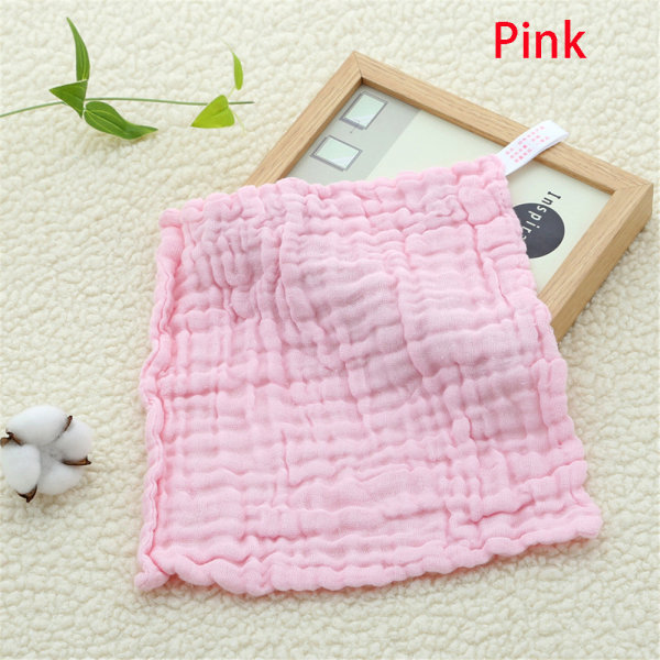 Baby Handkerchief Cleaning Cloth Infant Face Towel Pink