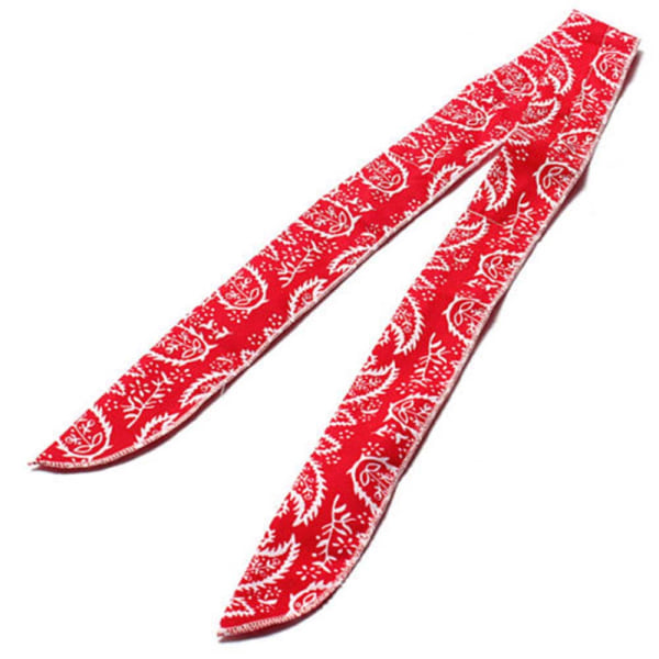 Bandana Tie Headband Cooling Scarf Red