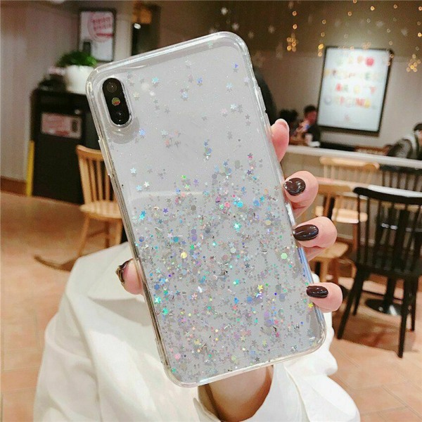 Bling Glitter Cover Case For Iphone 7 Plus 8 Xr Xs Max 11 White