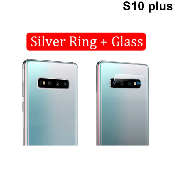 Camera Lens Protector Tempered Glass Film Ring Silver S10 Plus