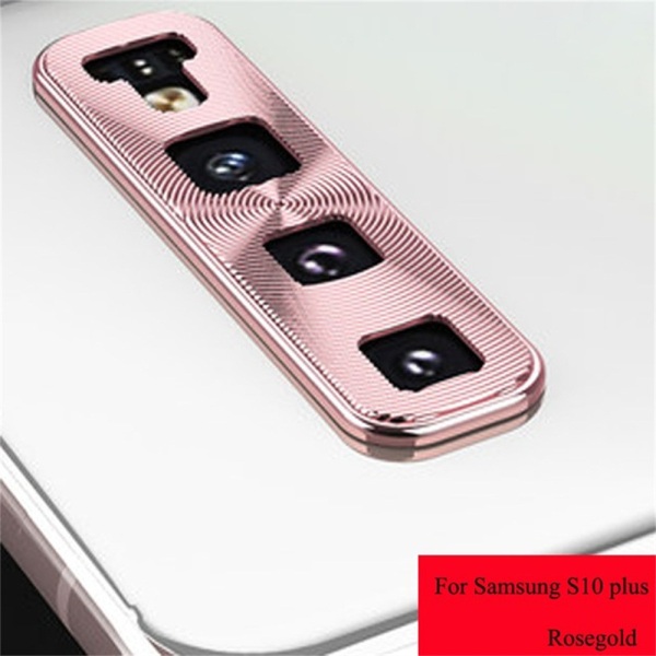 Camera Lens Ring Protective Case Full Cover Rose Gold S10 Plus