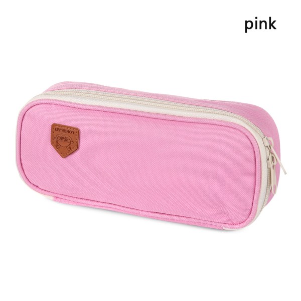 Canvas Pencil Case Pen Storage Bag Oxford Boxes Pink