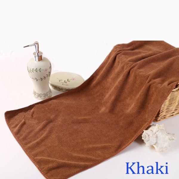 Car Cleaning Towel Shower Cloth Dry Body Khaki
