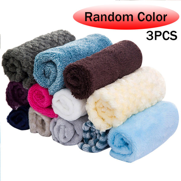 Cleaning Cloth Scouring Pad Washing Towel 3pcs Random Color