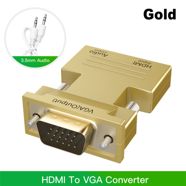 Converter Hdmi To Vga Female Male Gold