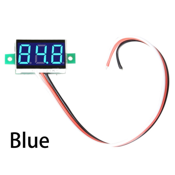 Dc0-100v Panel Meter Voltage Voltmeter 3-digital Blue