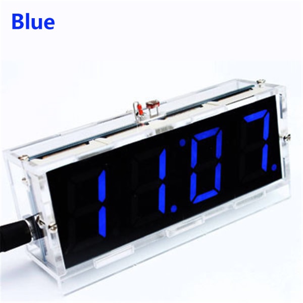 Digital Clock 4-digit Light Led Display Blue