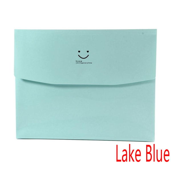 Document Bag File Folder Paper Organizer Lake Blue