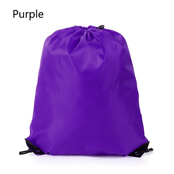 Drawstring Bag Backpack Sports Purple