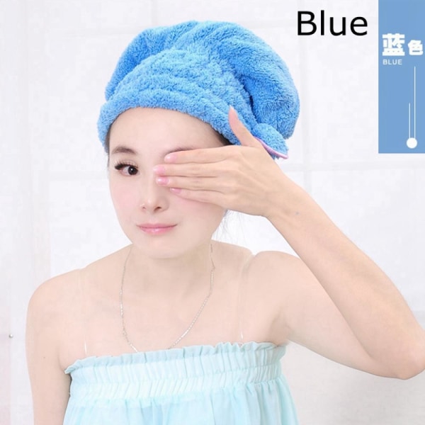 Dry Hair Hat Spa Cap Bathing Blue
