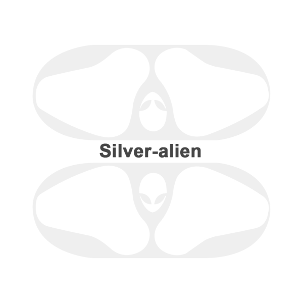 Dust Guard Metal Film Sticker Protective Cover Silver-alien