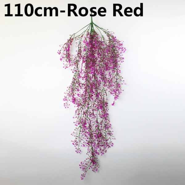 Flower Vine Ivy Artificial Plant Rose Red 110cm
