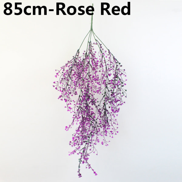Flower Vine Ivy Artificial Plant Rose Red 85cm
