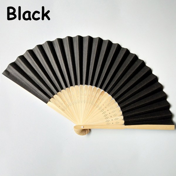 Folding Fan Chinese Hand Held Black