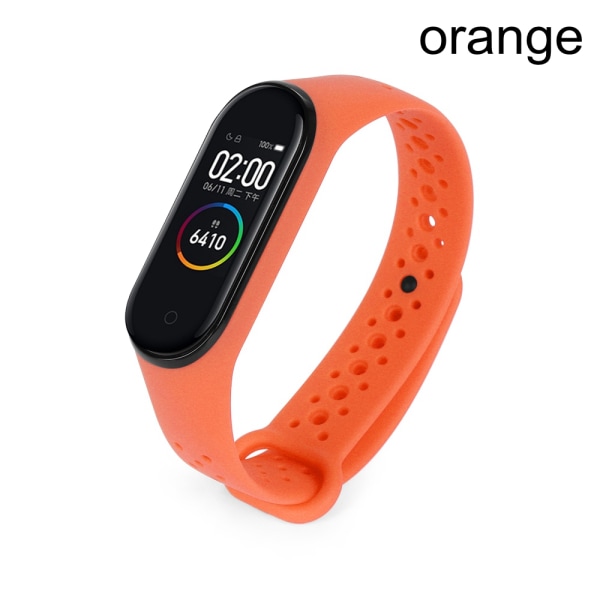 For Xiaomi Mi Band 4 3 Watch Silicone Orange
