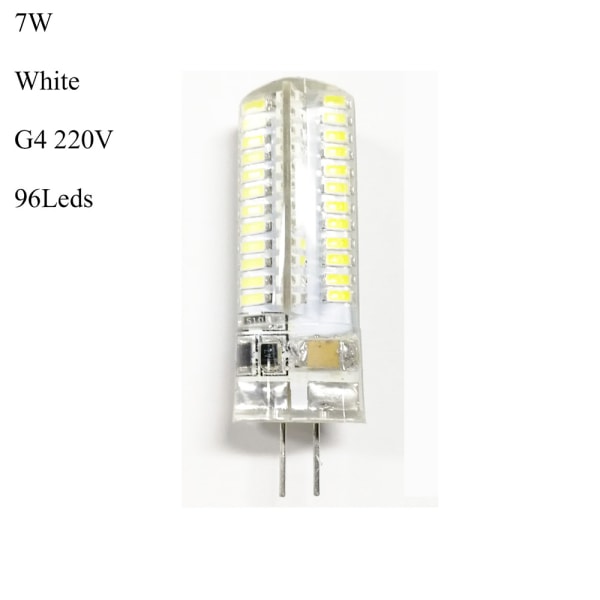 G4 Lamp Corn Light Silicone Bulb White 220v 7w