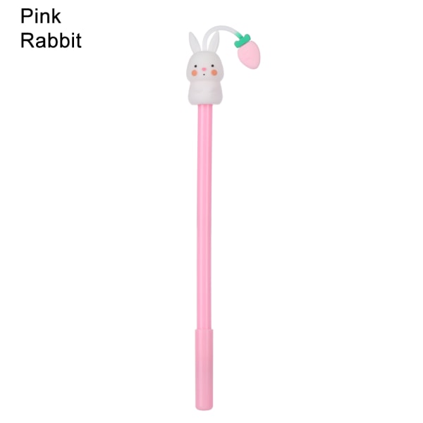 Gel Pens Cartoon Silicone Pen Neutral Pencil Pink Rabbit