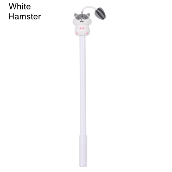 Gel Pens Cartoon Silicone Pen Neutral Pencil White Hamster