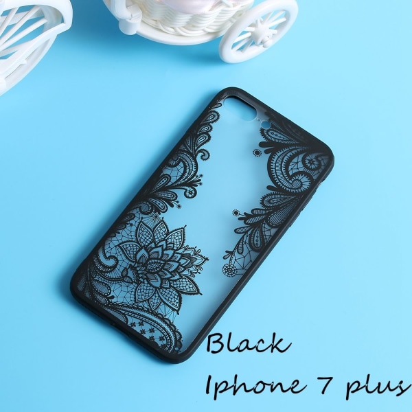 Lace Phone Case Cover Mandala Henna Paisley Black Iphone 7 Plus
