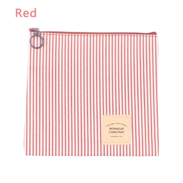 Mini Wallet Coin Purse Canvas Pouch Red