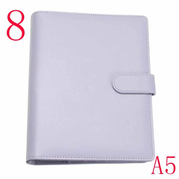Notebook File Folder Notepad Cover Ring Binder 8 A5